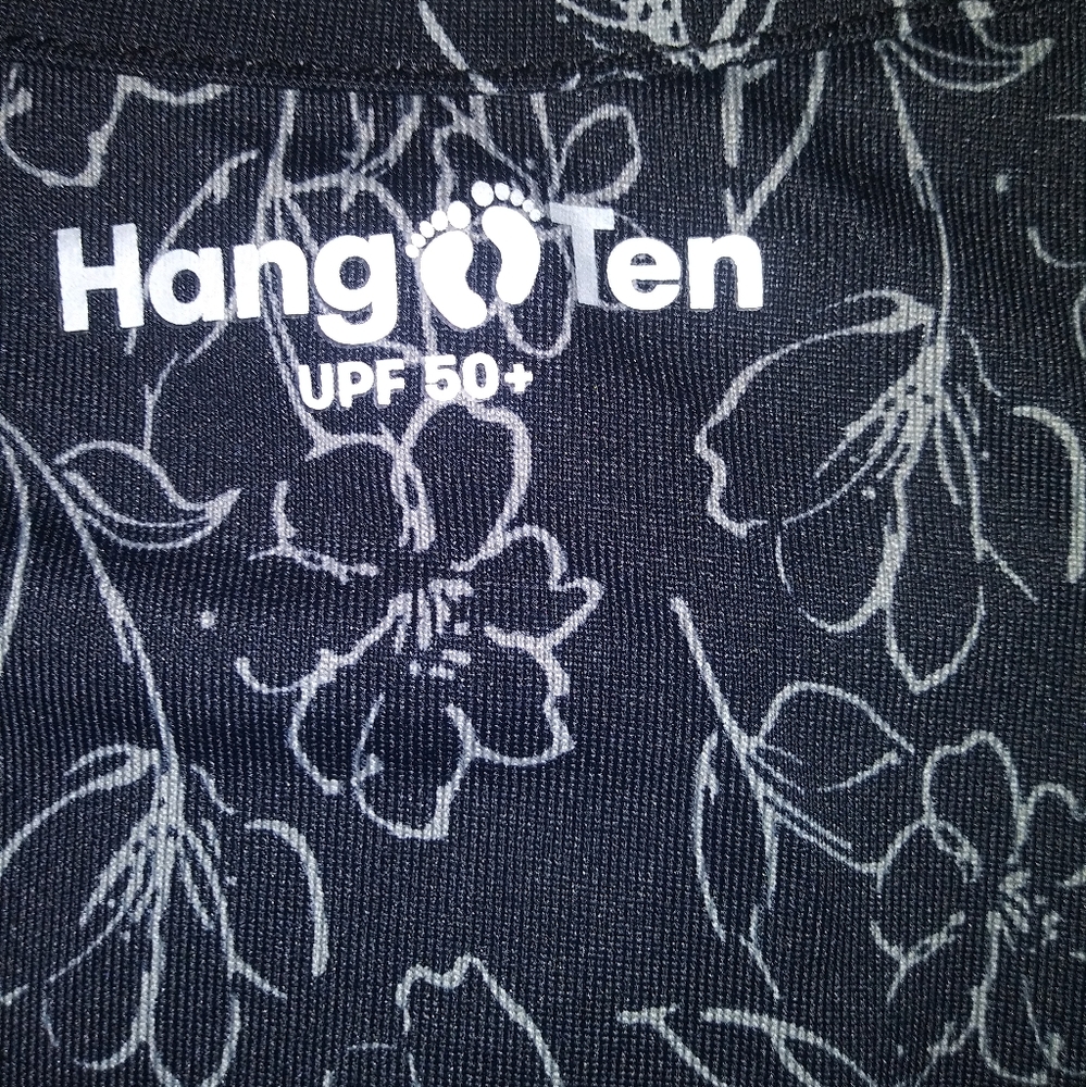 NWT UV Protection Women's Hang Ten Black And Grey Long Sleeve Shirt, Size Large - Picture 6 of 10